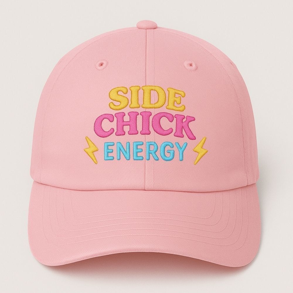 Pink Embroidered Aesthetic Hat • Cute Womens Trucker Cap • Empowerment Statement